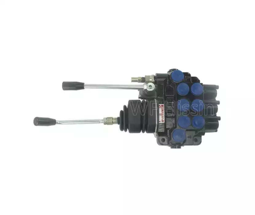 Front end loader hand control valve
